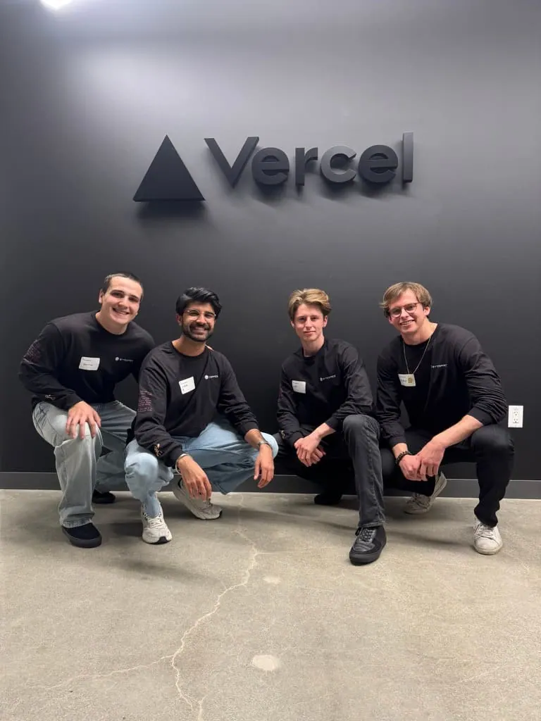 Bytespace team visit at Vercel.