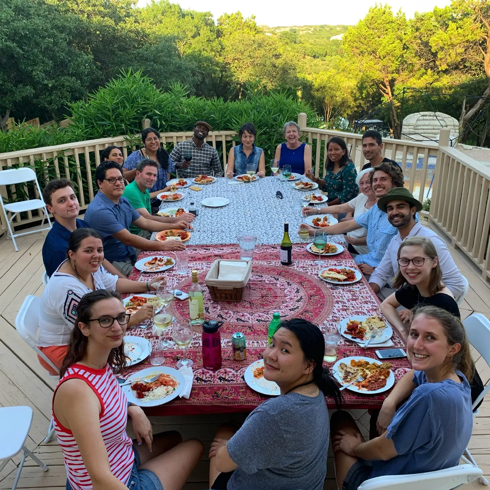 Rainforest Partnership team dinner.