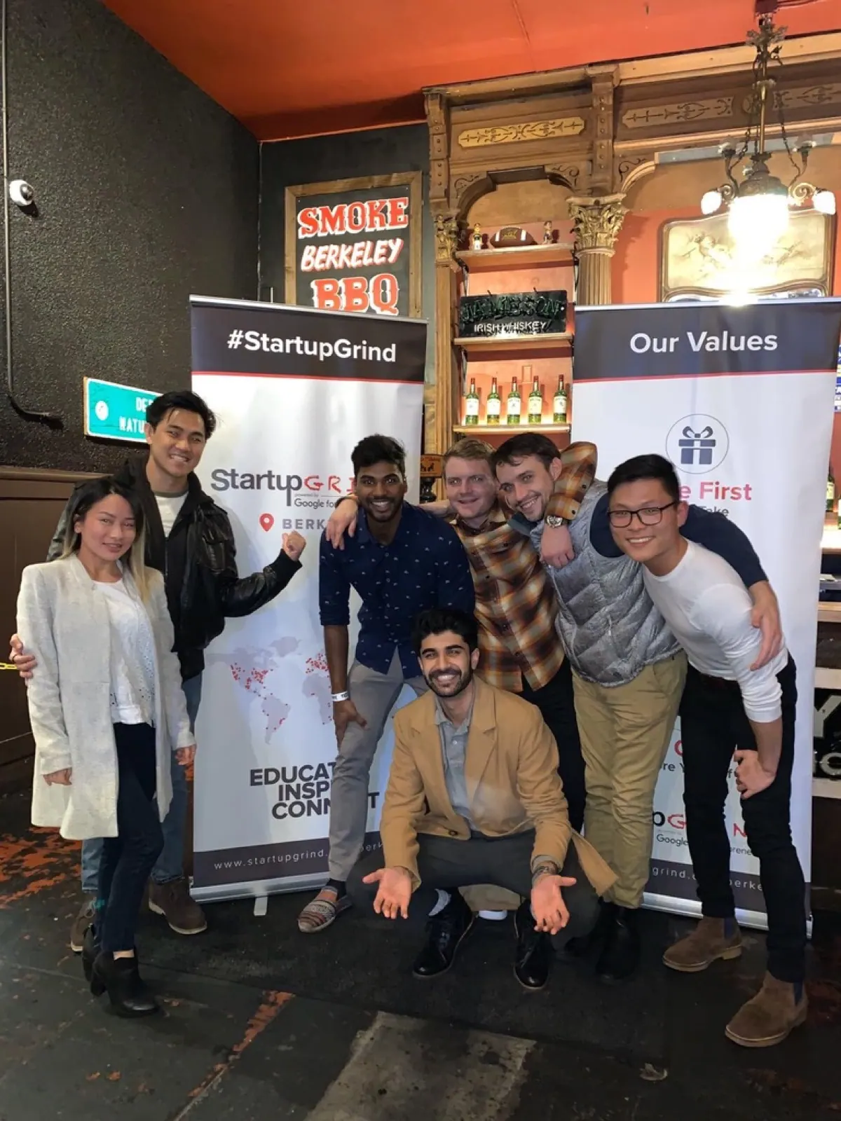 Startup Grind Berkeley event group photo.