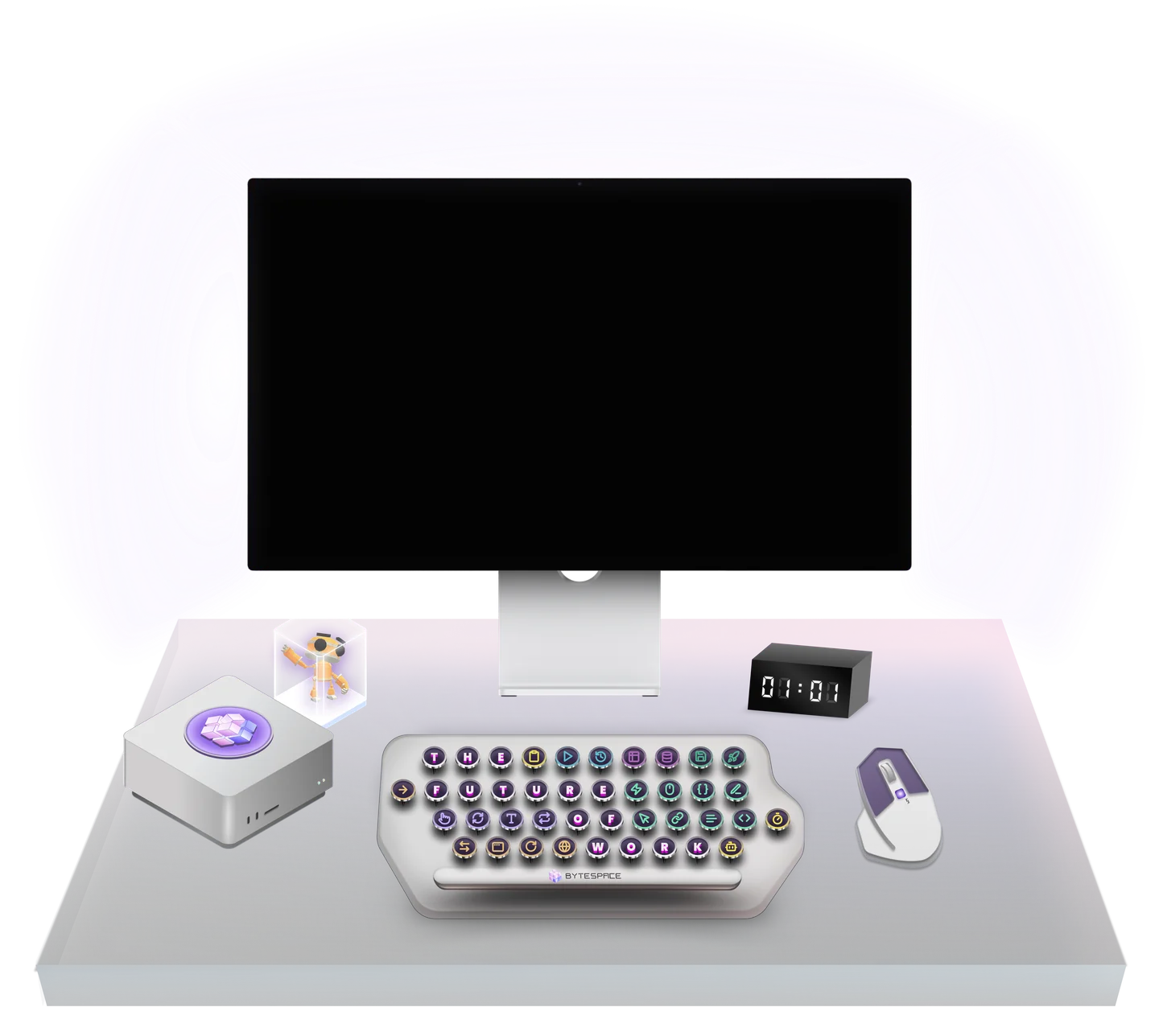 Illustrated Bytespace desktop